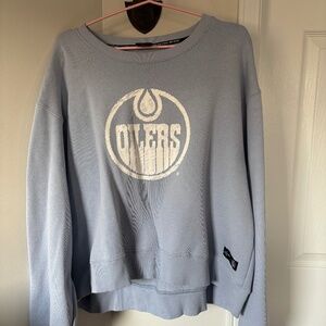 Oilers cropped crew neck